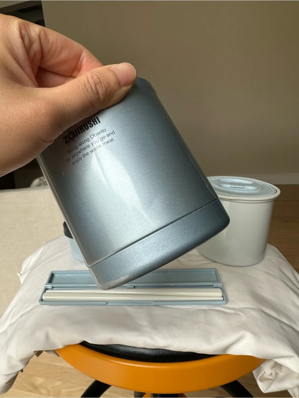 Zojirushi Thermos Lunch Box Set, light blue